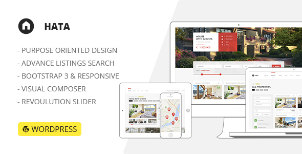 HATA Real Preview Wordpress Theme - Rating, Reviews, Preview, Demo & Download