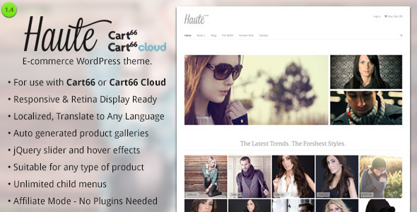 Haute Preview Wordpress Theme - Rating, Reviews, Preview, Demo & Download