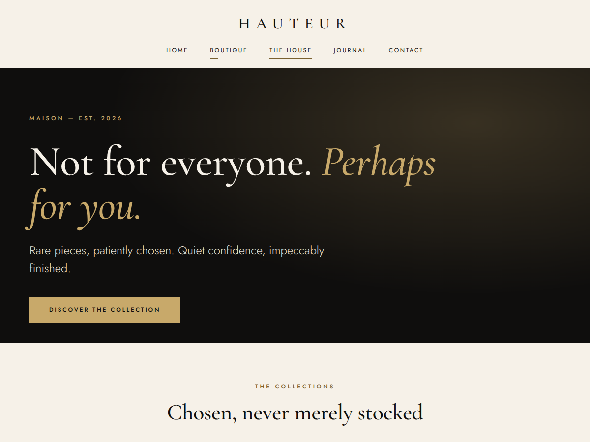 Hauteur Preview Wordpress Theme - Rating, Reviews, Preview, Demo & Download