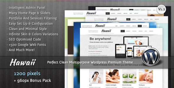 Hawaii Preview Wordpress Theme - Rating, Reviews, Preview, Demo & Download