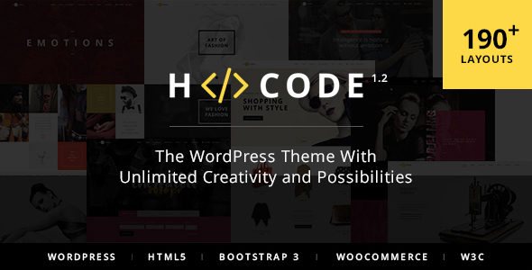HCode Preview Wordpress Theme - Rating, Reviews, Preview, Demo & Download