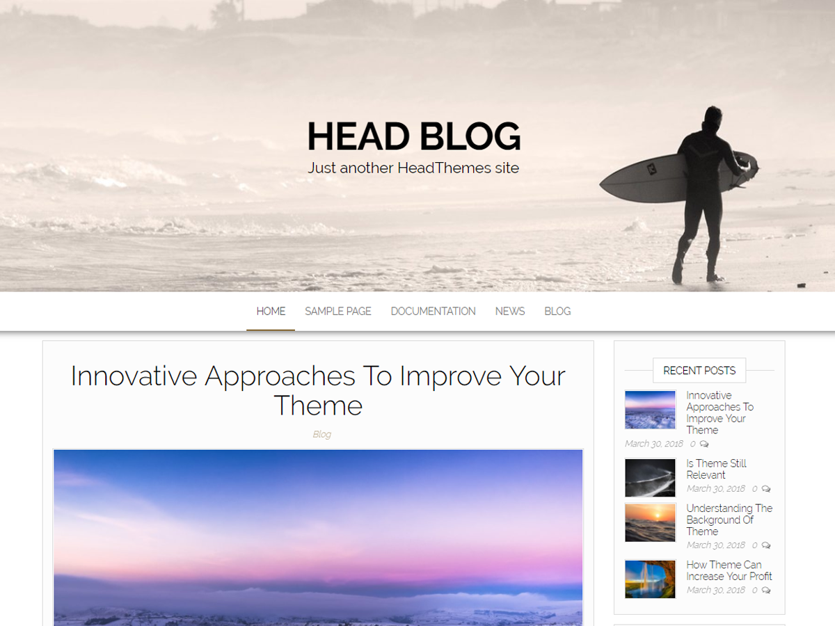 Head Blog Preview Wordpress Theme - Rating, Reviews, Preview, Demo & Download