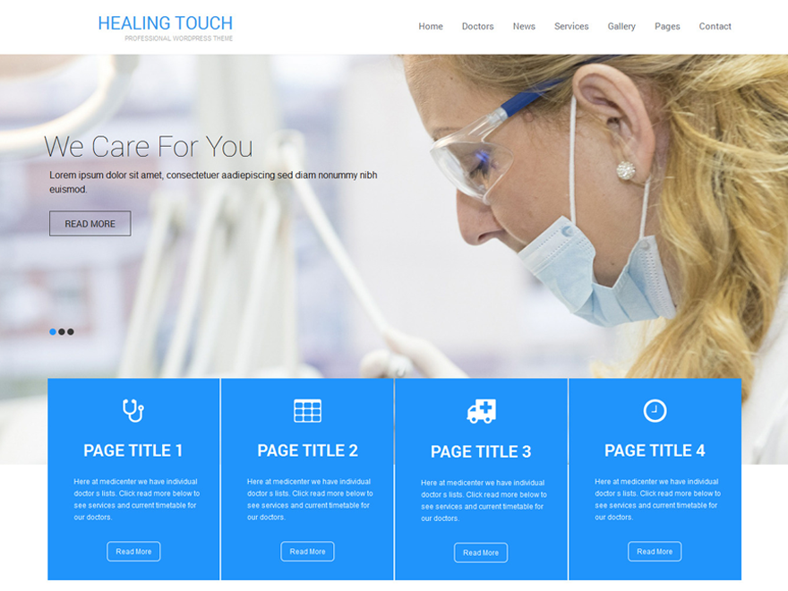Healing Touch Preview Wordpress Theme - Rating, Reviews, Preview, Demo & Download