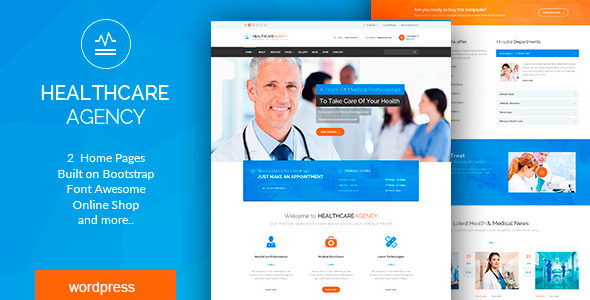 Healthcare Agency Preview Wordpress Theme - Rating, Reviews, Preview, Demo & Download