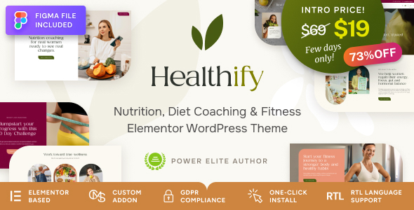 Healthify Preview Wordpress Theme - Rating, Reviews, Preview, Demo & Download