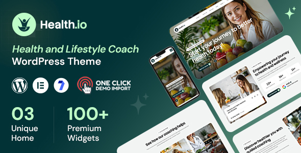 Healthio Preview Wordpress Theme - Rating, Reviews, Preview, Demo & Download
