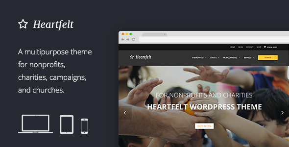 Heartfelt Preview Wordpress Theme - Rating, Reviews, Preview, Demo & Download
