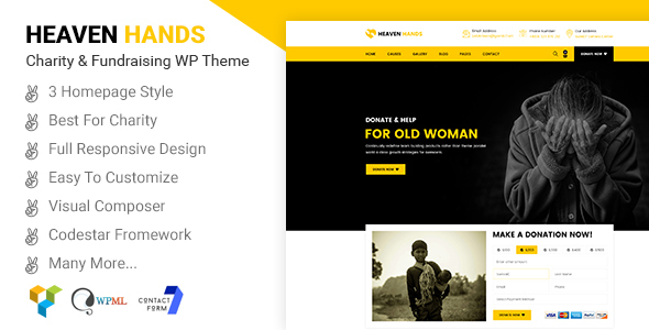 Heaven Hands Preview Wordpress Theme - Rating, Reviews, Preview, Demo & Download