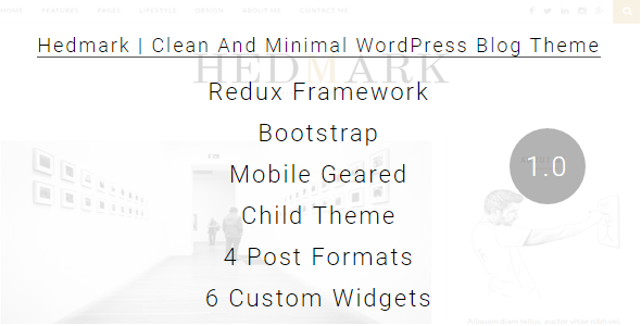 Hedmark Preview Wordpress Theme - Rating, Reviews, Preview, Demo & Download