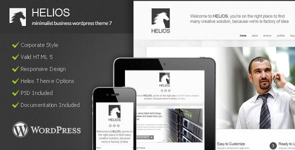 Helios Preview Wordpress Theme - Rating, Reviews, Preview, Demo & Download