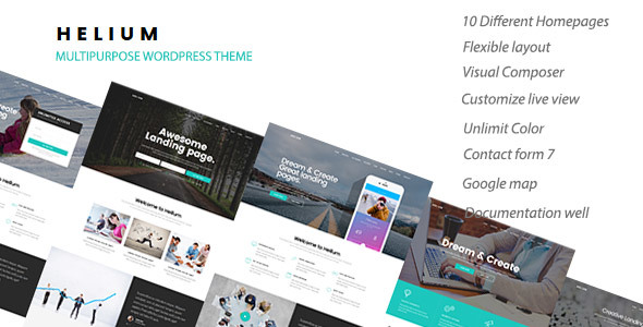 Helium Preview Wordpress Theme - Rating, Reviews, Preview, Demo & Download