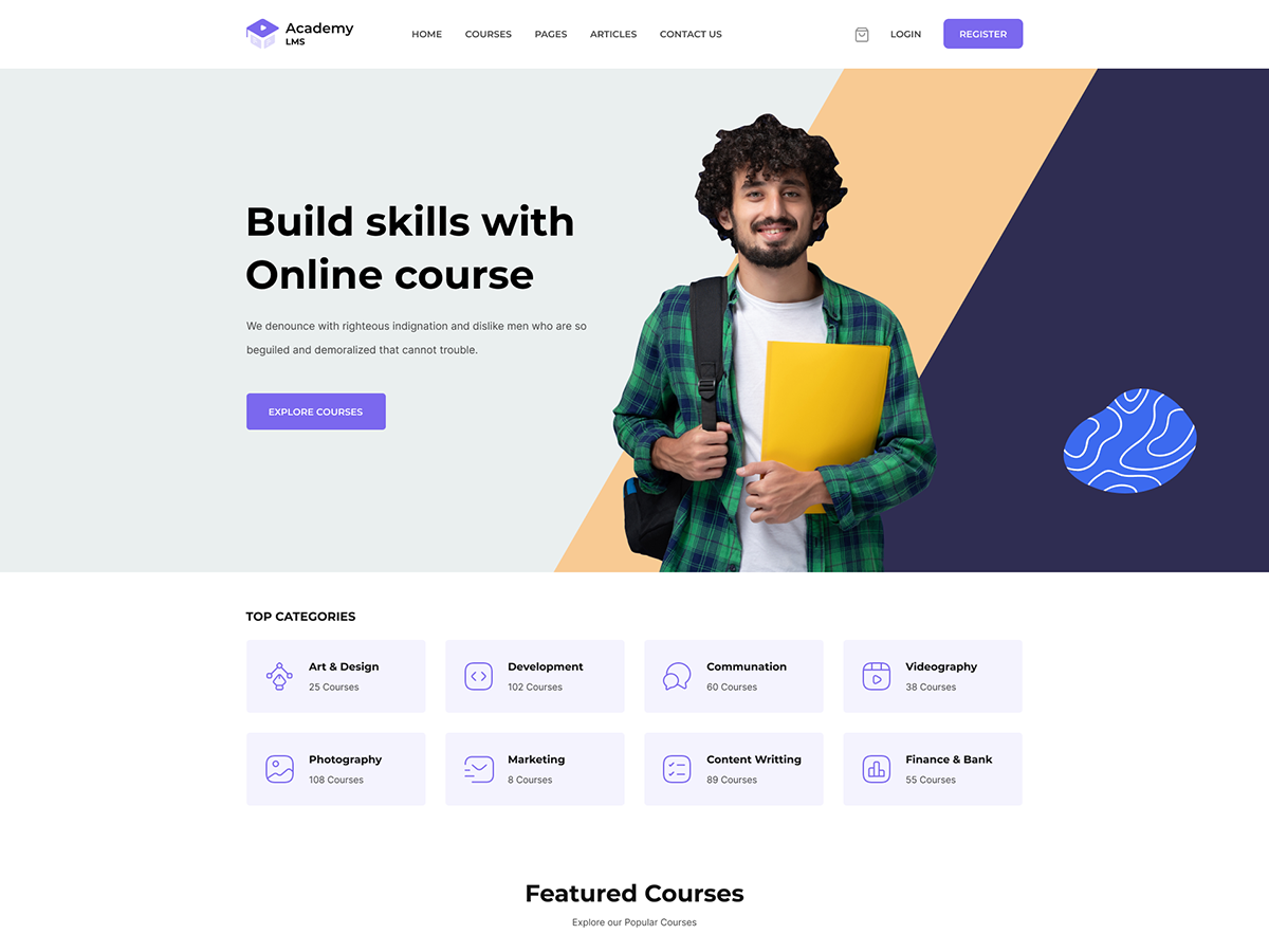 Hello Academy Preview Wordpress Theme - Rating, Reviews, Preview, Demo & Download