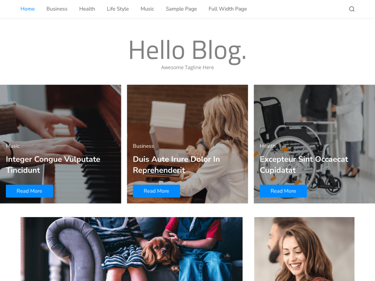 Hello Blog Preview Wordpress Theme - Rating, Reviews, Preview, Demo & Download