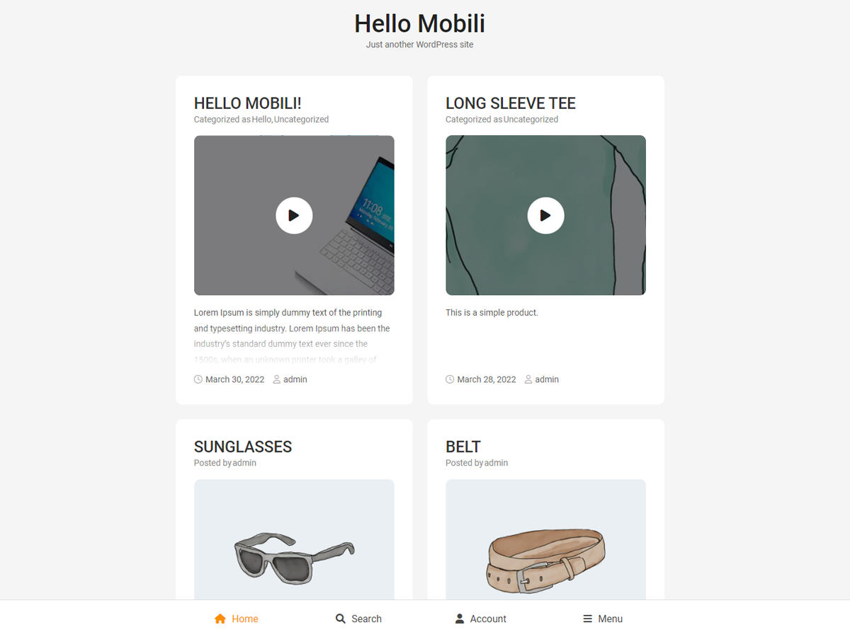 Hello Mobili Preview Wordpress Theme - Rating, Reviews, Preview, Demo & Download