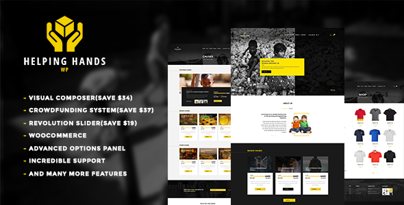 Helping Hands Preview Wordpress Theme - Rating, Reviews, Preview, Demo & Download