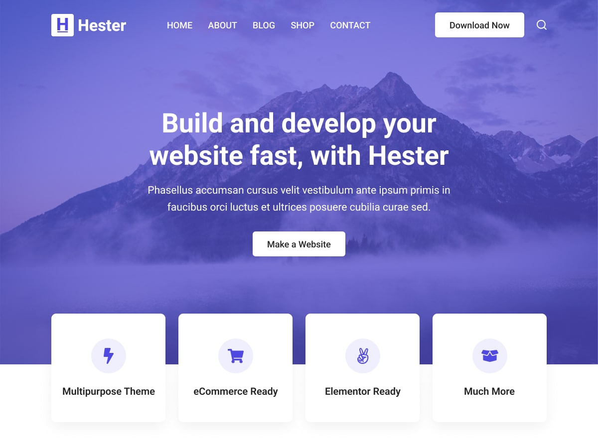 Hester Preview Wordpress Theme - Rating, Reviews, Preview, Demo & Download