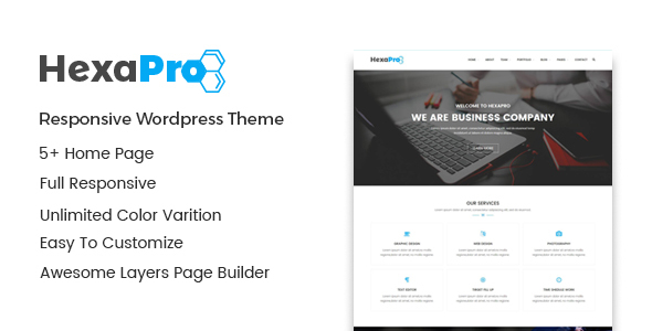 Hexapro Preview Wordpress Theme - Rating, Reviews, Preview, Demo & Download