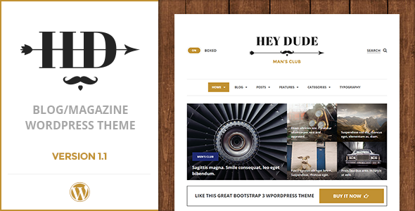 Hey Dude Preview Wordpress Theme - Rating, Reviews, Preview, Demo & Download