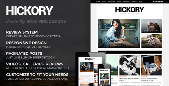 Hickory Preview Wordpress Theme - Rating, Reviews, Preview, Demo & Download