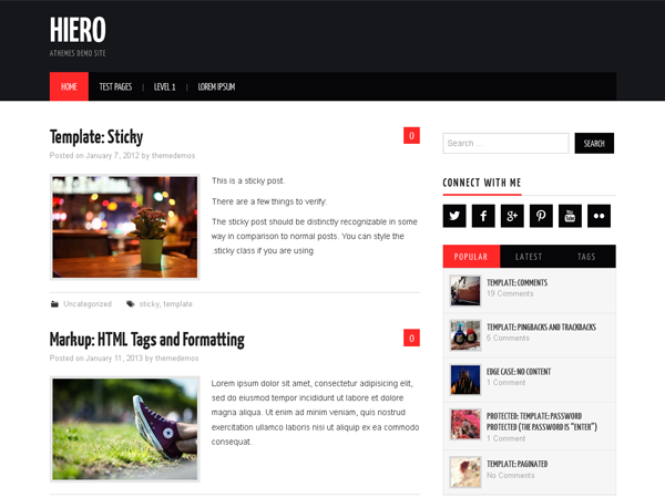 Hiero Preview Wordpress Theme - Rating, Reviews, Preview, Demo & Download