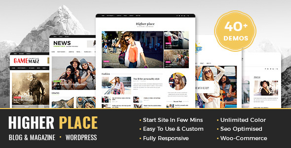 Higher Place Preview Wordpress Theme - Rating, Reviews, Preview, Demo & Download