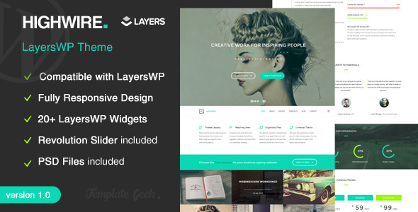 Highwire Preview Wordpress Theme - Rating, Reviews, Preview, Demo & Download
