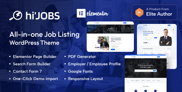 HiJobs Preview Wordpress Theme - Rating, Reviews, Preview, Demo & Download