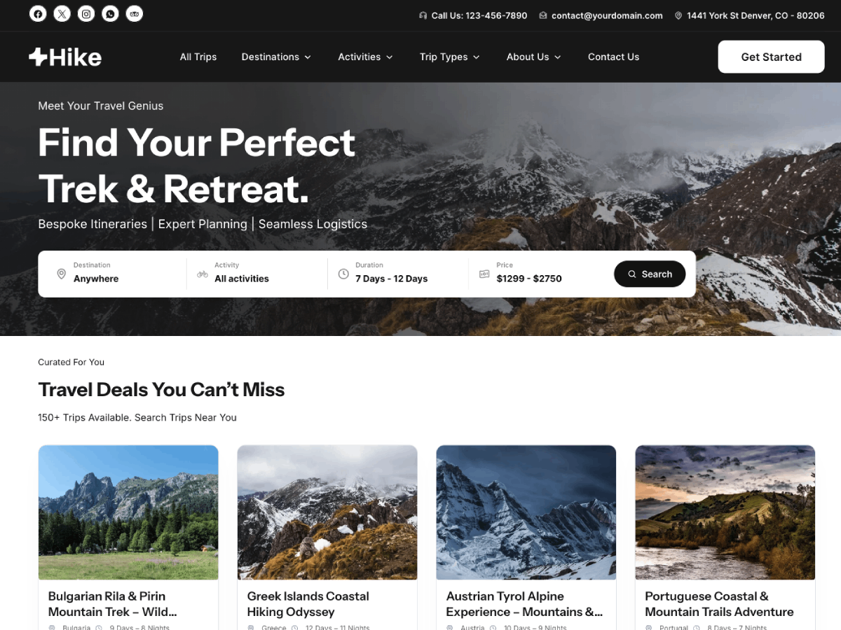 Hike Preview Wordpress Theme - Rating, Reviews, Preview, Demo & Download
