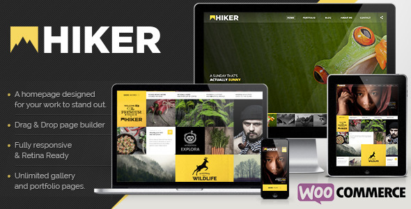 Hiker WordPress Preview Wordpress Theme - Rating, Reviews, Preview, Demo & Download