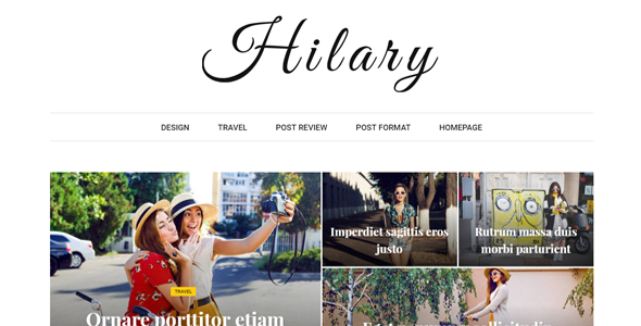 Hilary Preview Wordpress Theme - Rating, Reviews, Preview, Demo & Download