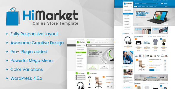 HiMarket Preview Wordpress Theme - Rating, Reviews, Preview, Demo & Download