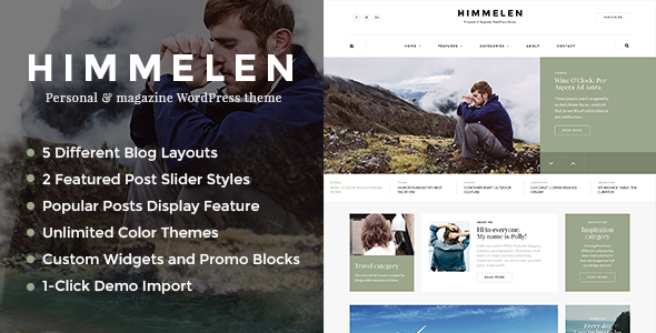 Himmelen Preview Wordpress Theme - Rating, Reviews, Preview, Demo & Download