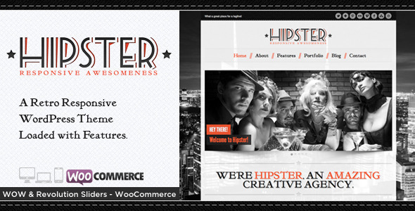 Hipster Preview Wordpress Theme - Rating, Reviews, Preview, Demo & Download
