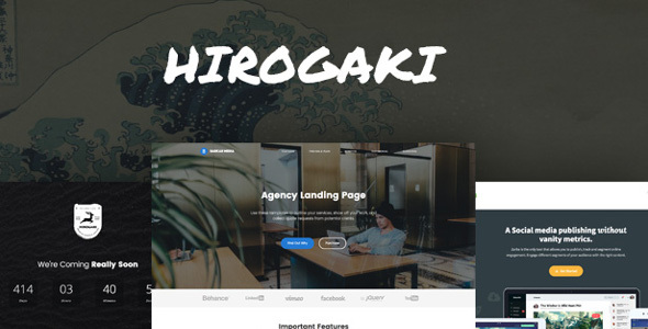 Hirogaki Preview Wordpress Theme - Rating, Reviews, Preview, Demo & Download