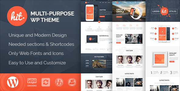 HIT Preview Wordpress Theme - Rating, Reviews, Preview, Demo & Download
