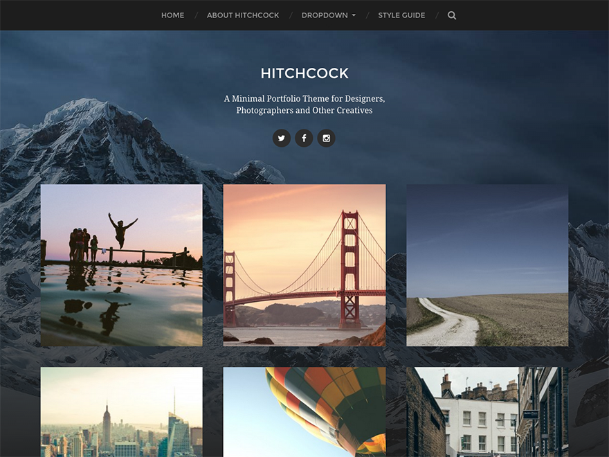Hitchcock Preview Wordpress Theme - Rating, Reviews, Preview, Demo & Download