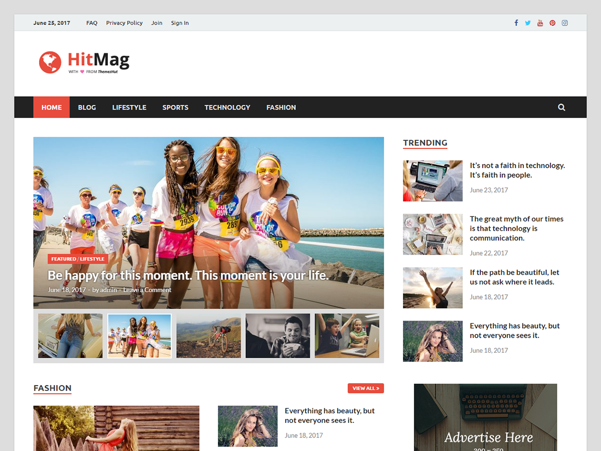 HitMag Preview Wordpress Theme - Rating, Reviews, Preview, Demo & Download