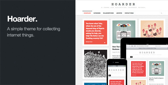 Hoarder Preview Wordpress Theme - Rating, Reviews, Preview, Demo & Download