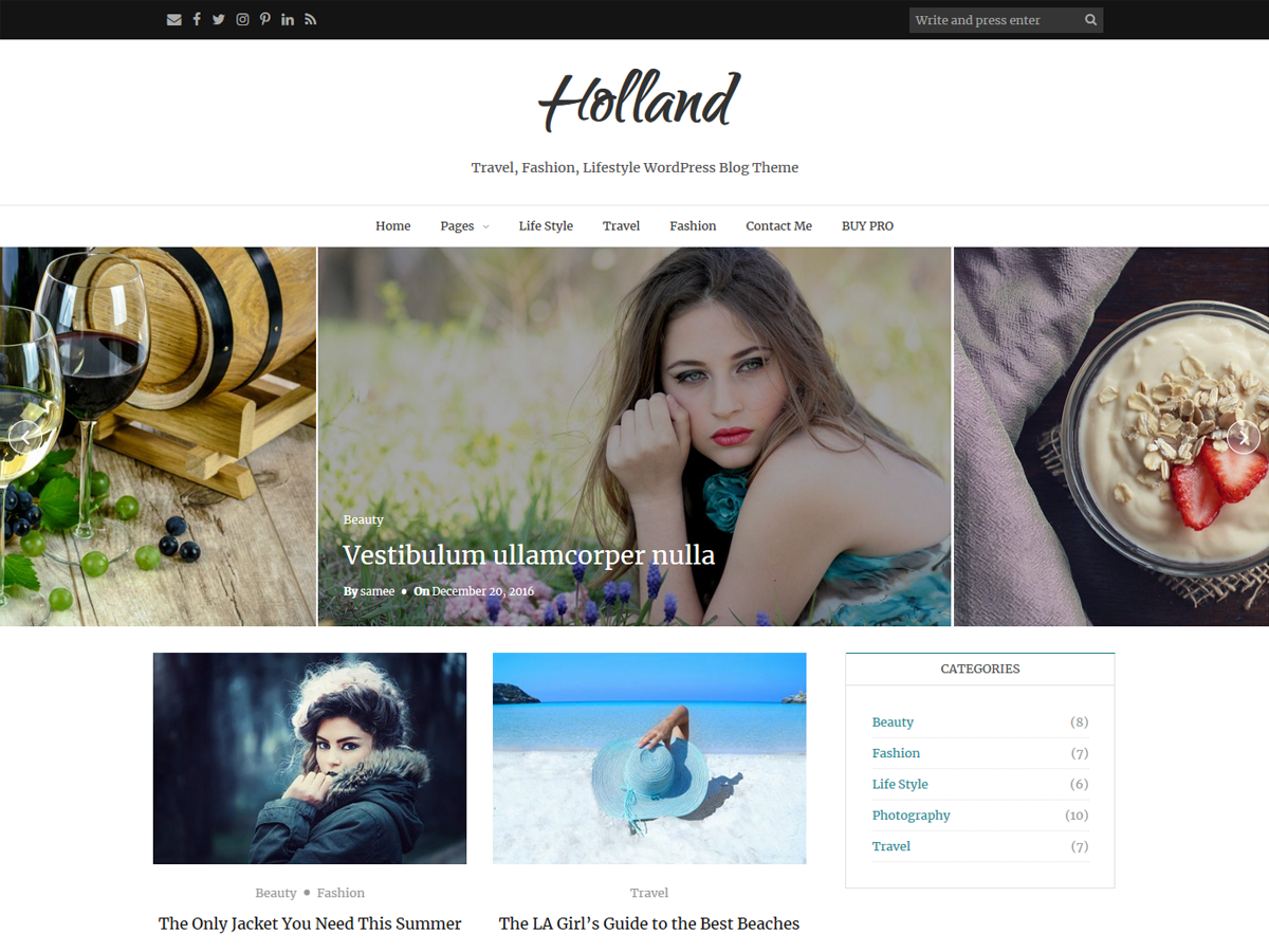 Holland Preview Wordpress Theme - Rating, Reviews, Preview, Demo & Download