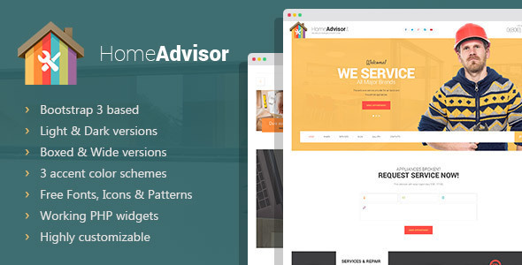 Home Advisor Preview Wordpress Theme - Rating, Reviews, Preview, Demo & Download