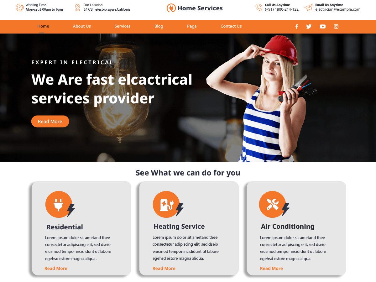 Home Maintenance Preview Wordpress Theme - Rating, Reviews, Preview, Demo & Download