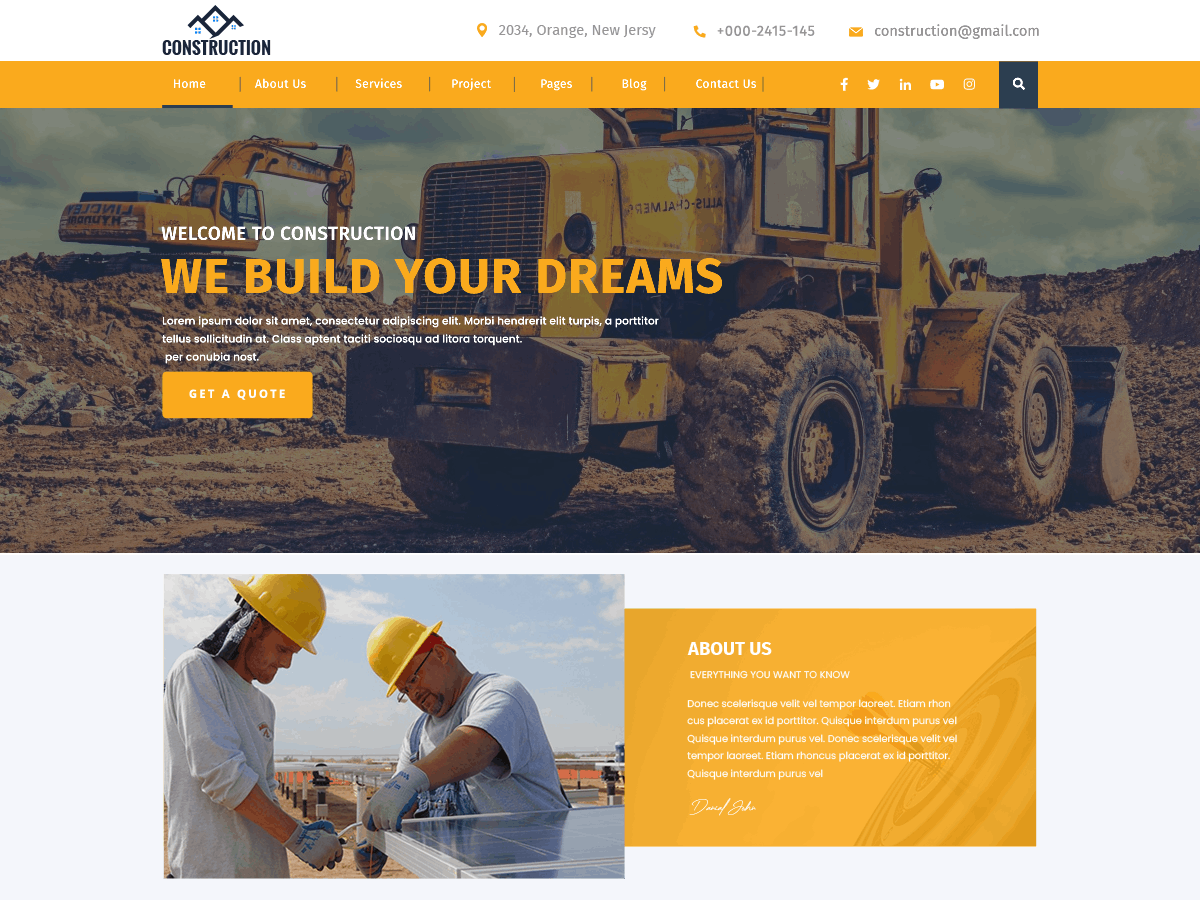 Home Reconstruction Preview Wordpress Theme - Rating, Reviews, Preview, Demo & Download