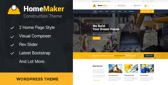 HomeMaker Preview Wordpress Theme - Rating, Reviews, Preview, Demo & Download