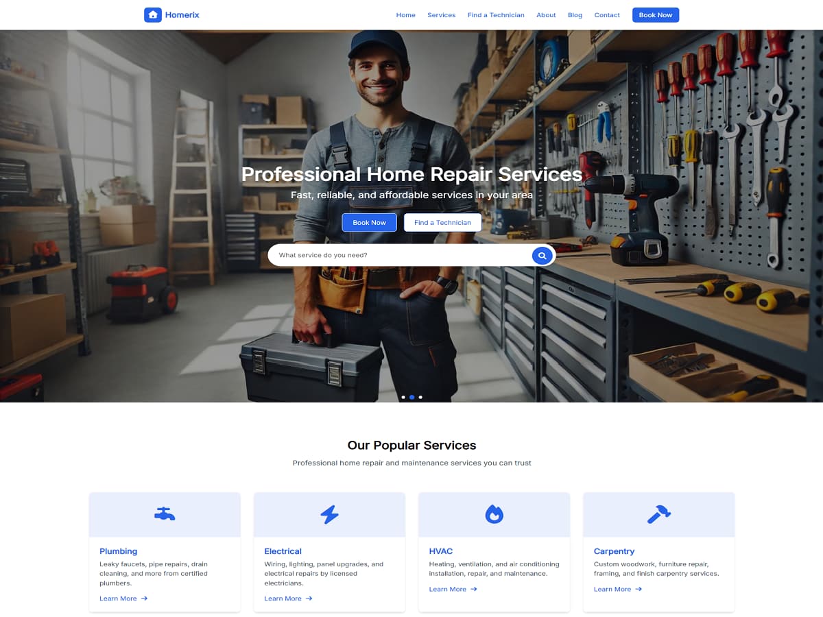Homerix Preview Wordpress Theme - Rating, Reviews, Preview, Demo & Download