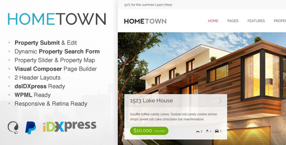 Hometown Preview Wordpress Theme - Rating, Reviews, Preview, Demo & Download