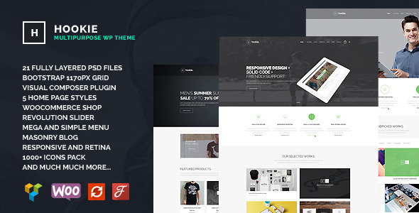 Hookie Preview Wordpress Theme - Rating, Reviews, Preview, Demo & Download