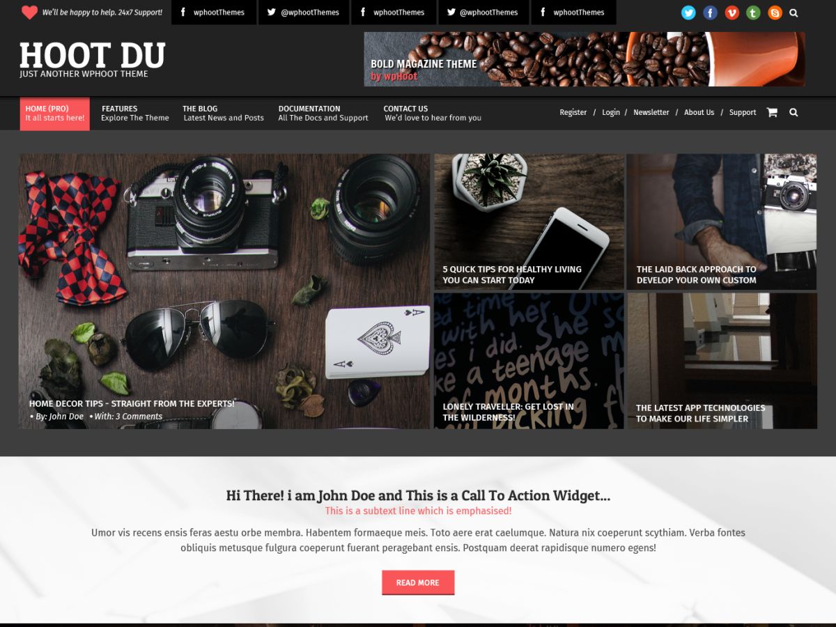 Hoot Du Preview Wordpress Theme - Rating, Reviews, Preview, Demo & Download