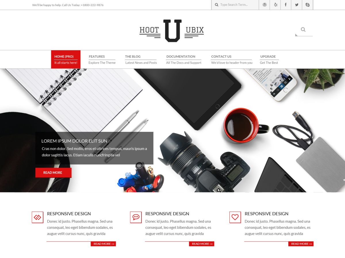 Hoot Ubix Preview Wordpress Theme - Rating, Reviews, Preview, Demo & Download