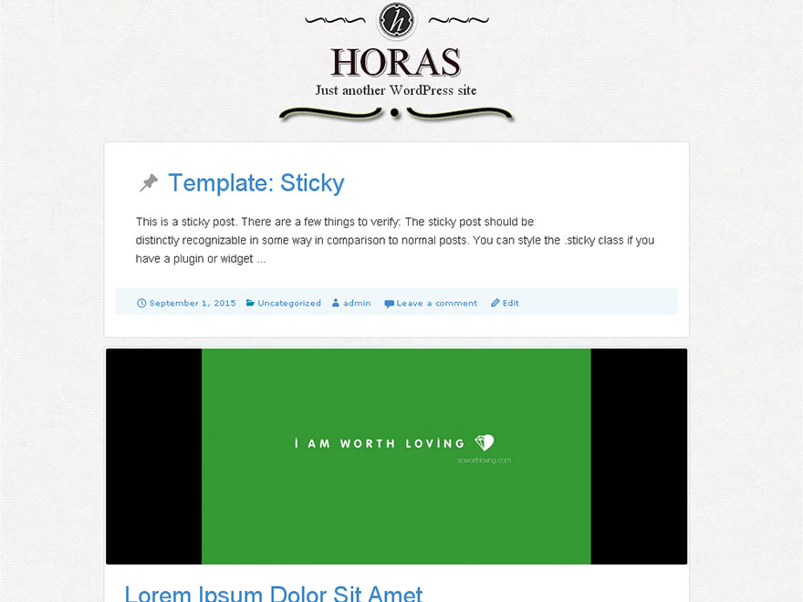 Horas Preview Wordpress Theme - Rating, Reviews, Preview, Demo & Download