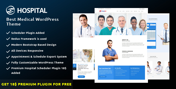 Hospital Preview Wordpress Theme - Rating, Reviews, Preview, Demo & Download